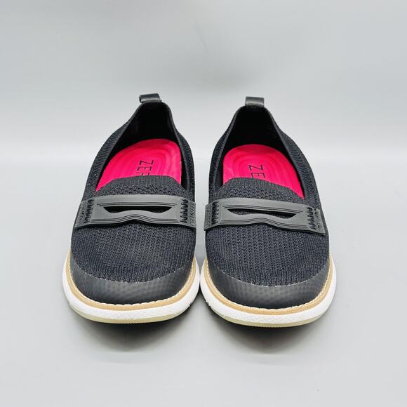 Cole Haan Shoes Women 6.5 Black Knit Stitchlite Zerogrand Sneaker Casual Slip On - Picture 3 of 13